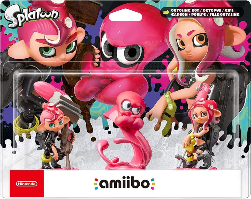 Amiibo Octoling Boy + Octopus + Girl